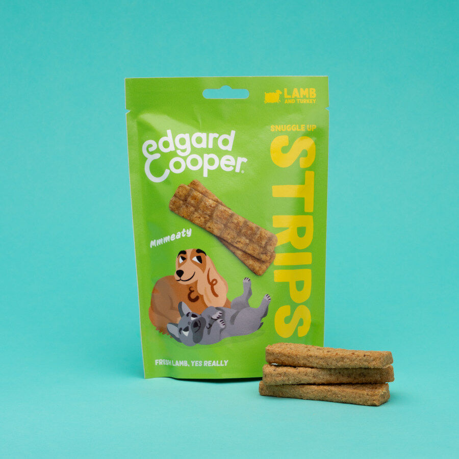 75 g Edgard & Cooper Tiras de Cordero y Pavo snack para perros, , large Imagen numero 2